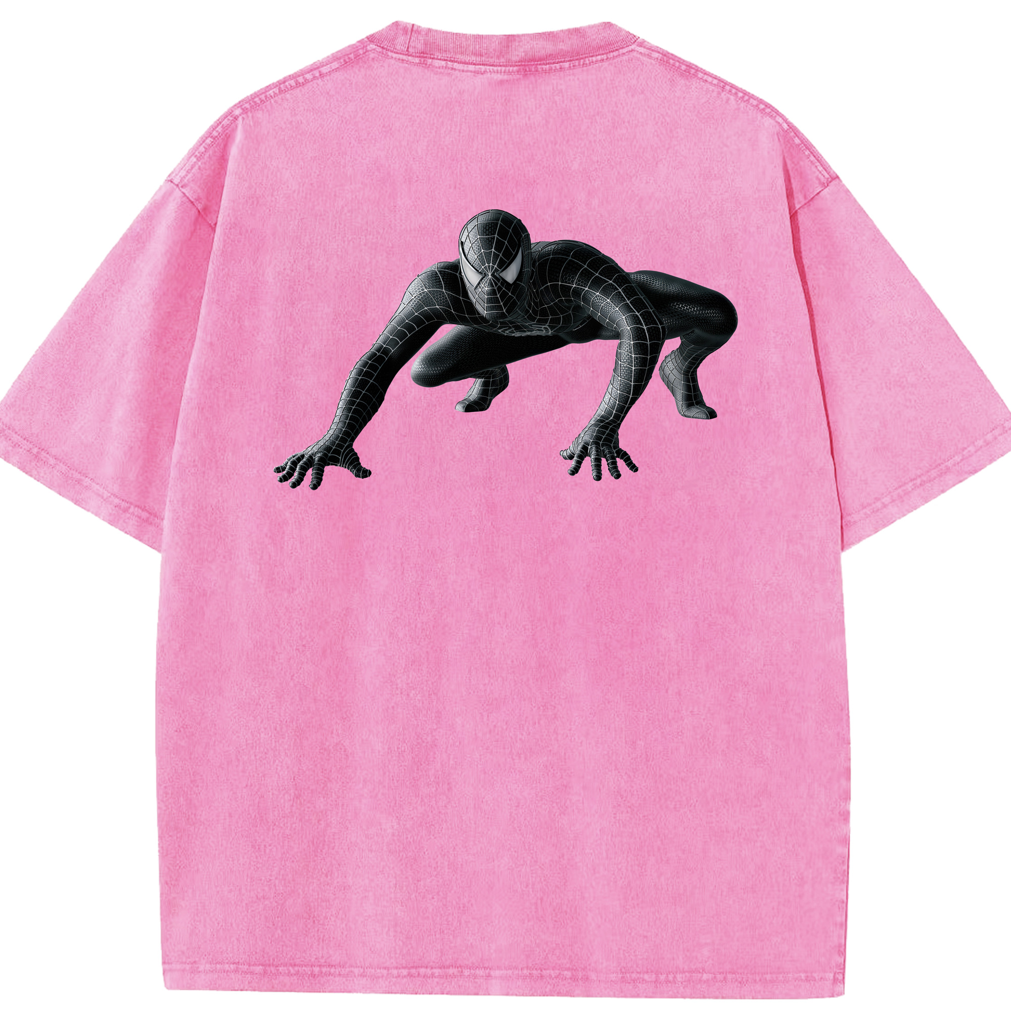 （画像用） Spider Man スパイダーマン 綿100% ヴィンテージ風 半袖Tシャツ（背面プリント）
